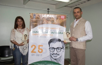 The 100th Birth Anniversary of Pandit Deen Dayal Upadhyaya was celebrated in Caracas on 25 September 2017 at Jesus Obrero College.